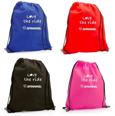 Spinning® Love the ride Drawstring bags