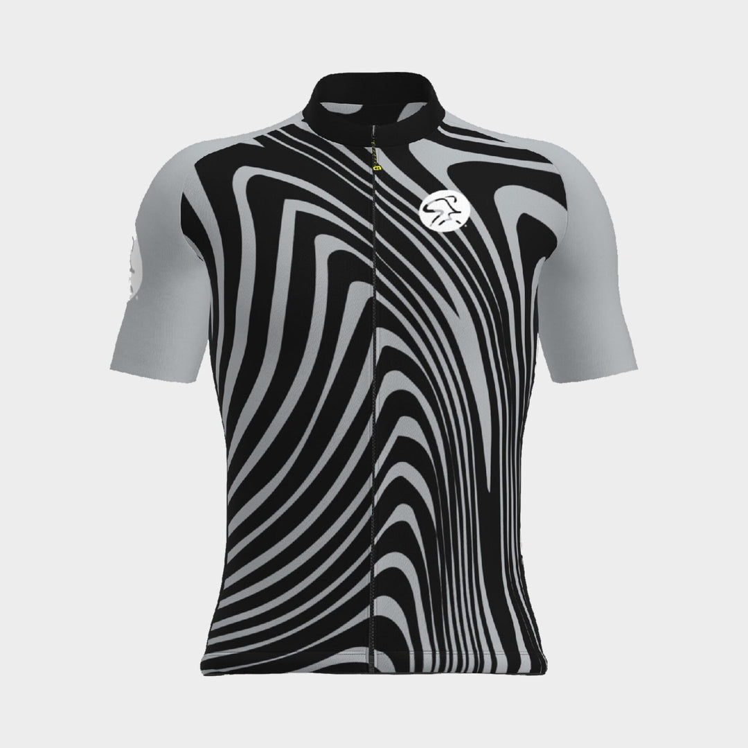 Spinning® Silver Stripes Unisex Short-Sleeve Jersey | Italian Performance Cycling Jersey