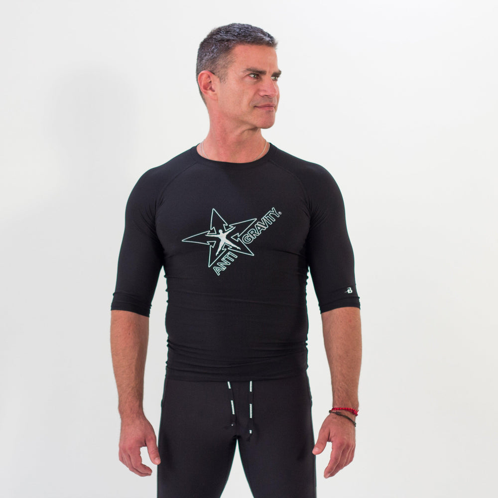 AntiGravity® Logo Compression Shirt-Unisex - Black - Athleticum Fitness
